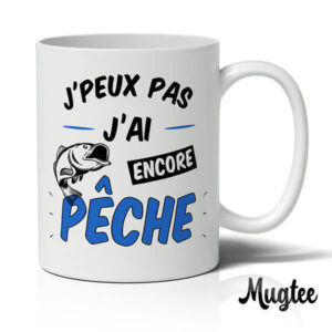 mug personnalisé - Je peux pas j'ai pêche