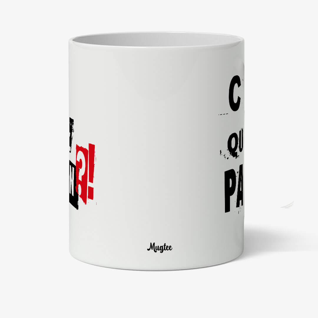 Mug C'est Qui le Patron ? | Mug Drôle et Original 2 Mug personnalisé avec texte humoristique "C'est qui le patron ?!" idéal pour un cadeau original.