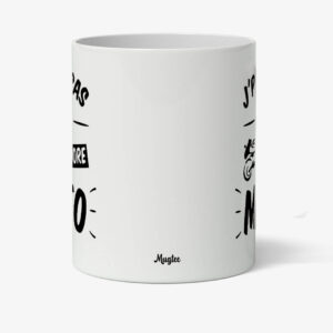 Mug avec message drôle pour motard, cadeau unique pour amateurs de moto.
