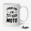Mug Personnalisé Moto | Le Cadeau Idéal pour Passionnés de Moto 8 Mug humoristique avec texte pour motard, cadeau original et fun.