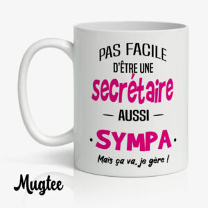 Cadeau Pour Une Secrétaire - Mug secrétaire géniale 7 Mug original et personnalisé pour une secrétaire - idée cadeau