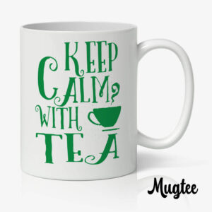 Mug 'Keep Calm with Tea', parfait pour thé ou café, un cadeau original.