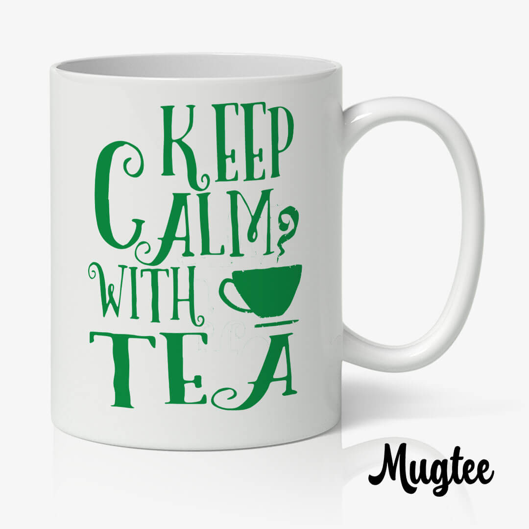 Keep Calm and Tea - Mug Humour 1 Mug 'Keep Calm with Tea', parfait pour thé ou café, un cadeau original.