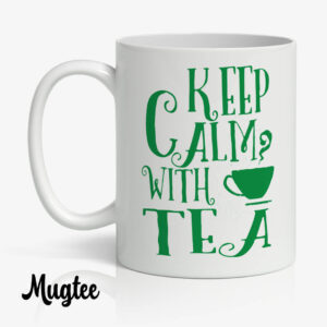 Keep Calm and Tea - Mug Humour 6 Mug 'Keep Calm with Tea', personnalisé, idéal pour le thé ou café.